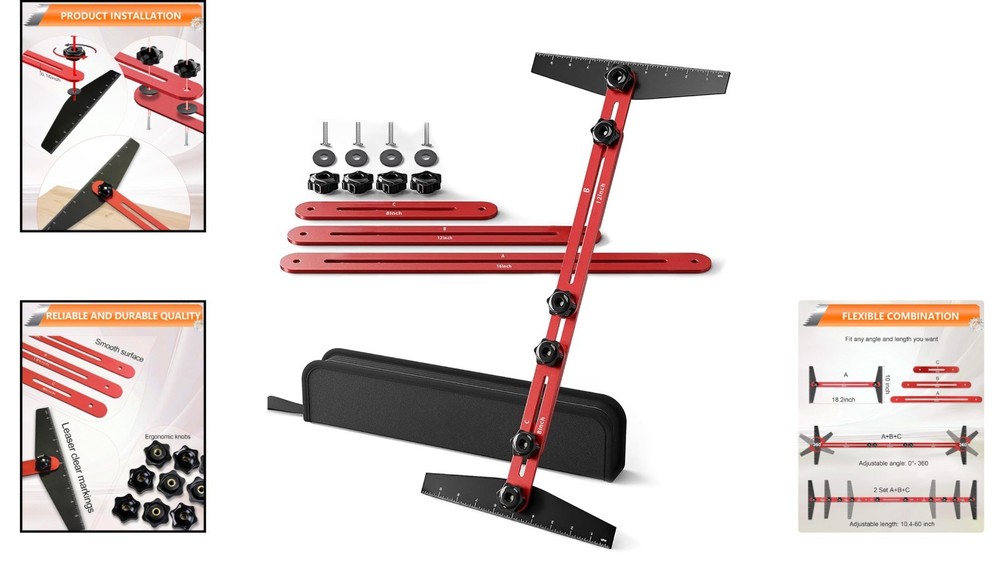 Multi-Functional Stair Tread Tool Kit - Ideal for Home Woodworking Projects