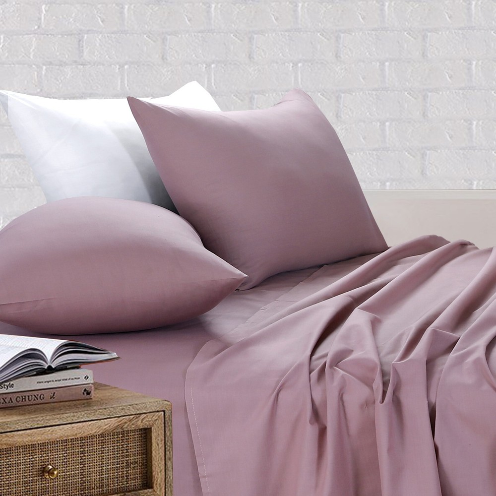 Single/KS/Double/Queen/King 4 Piece Bed Sheet Set, Flat, Fitted, Pillowcases