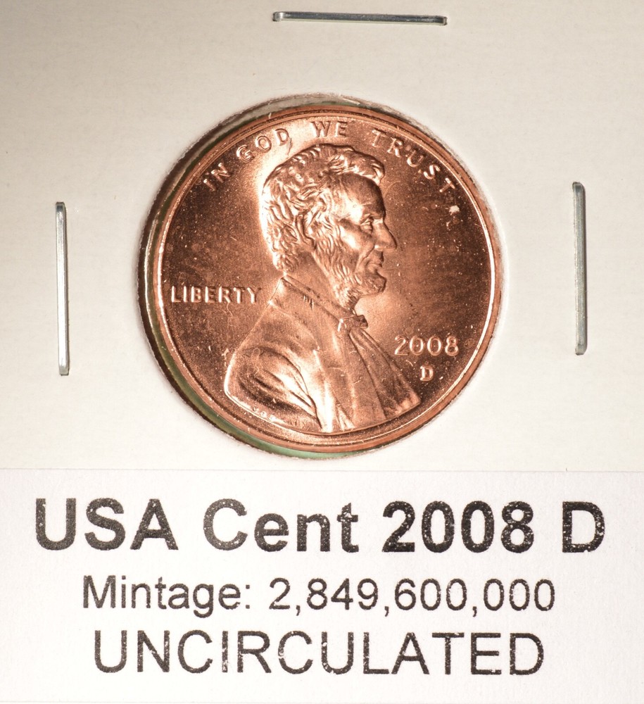 2008D - USA Small Cent - UNCIRCULATED