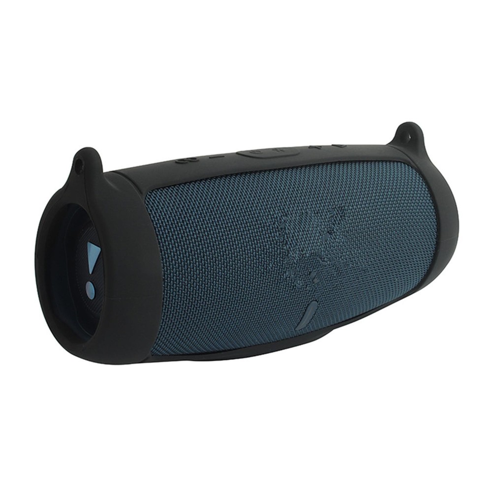 Black Silicone Cover Pad With Strap For JBL Charge 5 Bluetooth Speaker