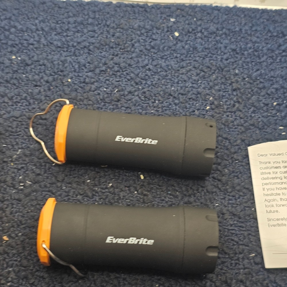 (2 PCS) EverBrite E003006AE: 2-in-1 Mini Lanterns and Flashlights with 3 Modes