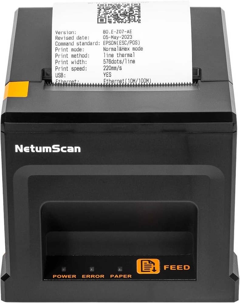 NetumScan Thermal Receipt Printer Model NS8360L with Auto Cutter