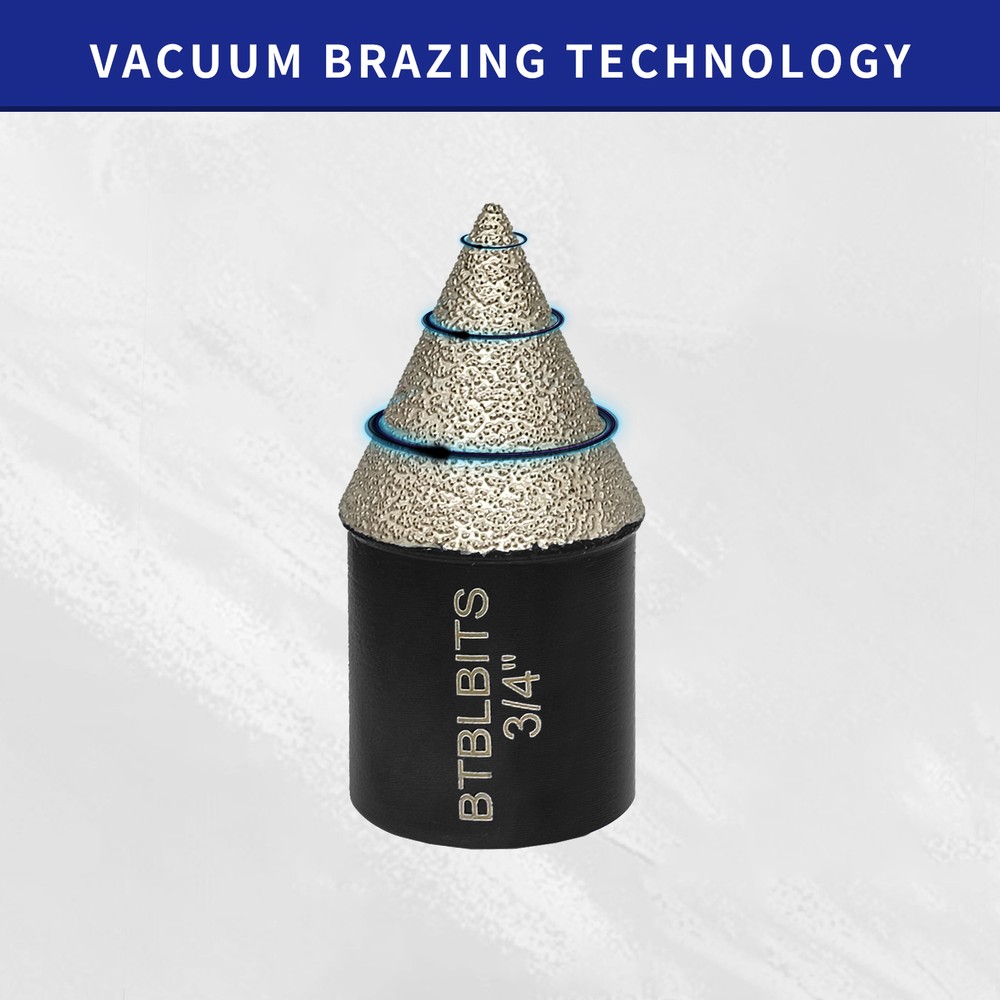 3/4" Diamond Beveling Chamfer Bit Milling Cone Ceramic Tile Granite Countersink