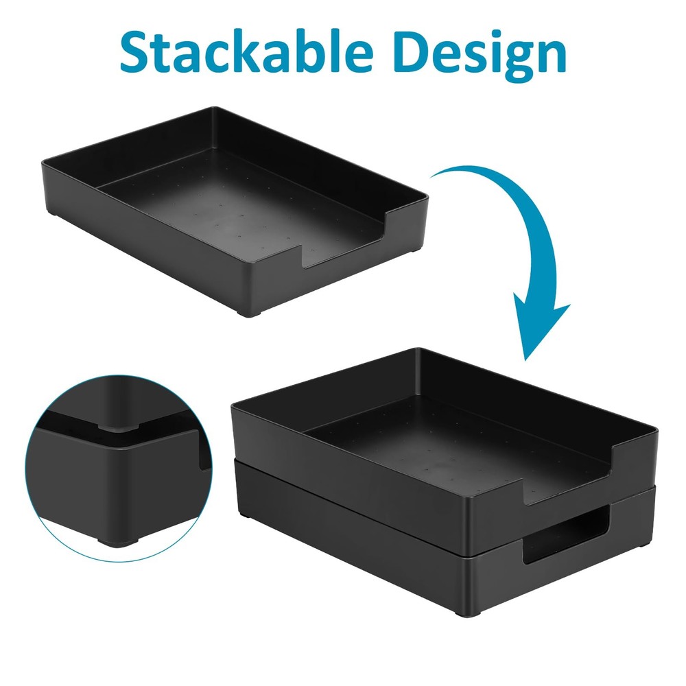 Letter-Size Paper Tray Organizer/Office Organizers/Rectangular Plastic Files/...