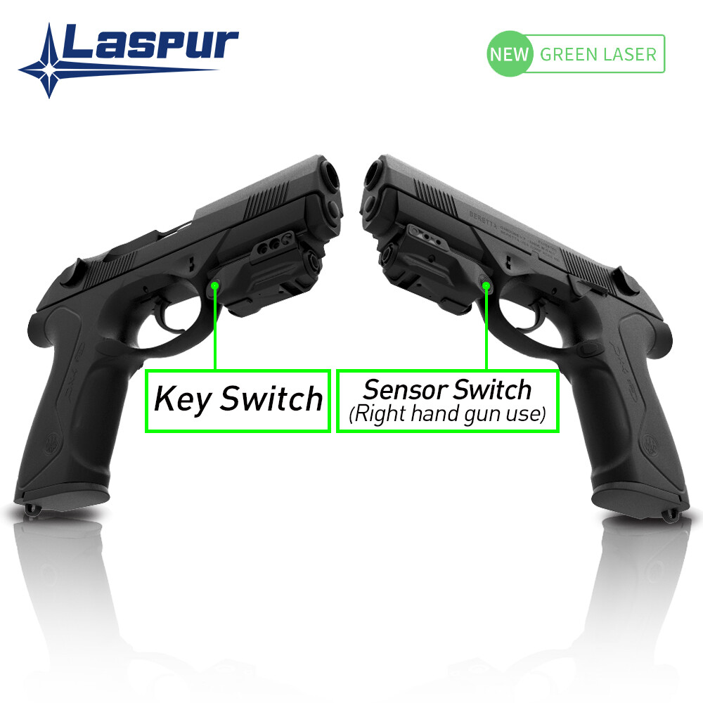 Laspur Smart Sensor Sub Compact Rail Mount Low Profile Green Laser Sight