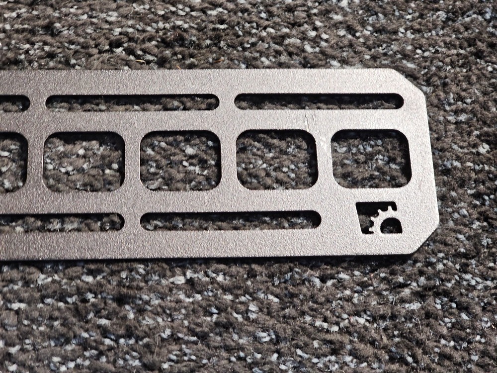 (QTY 2) Builtright Industries 201156 Tech Plate 23" x 3" MOLLE Mounting Panel