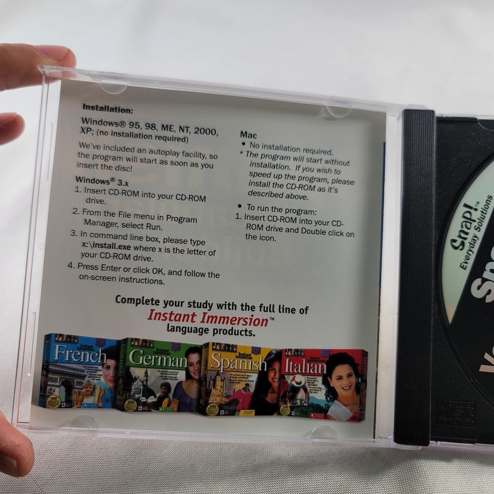 SNAP! Spanish Vocabulary Builder Digital Platform Windows 95 , MAC/ PC!!