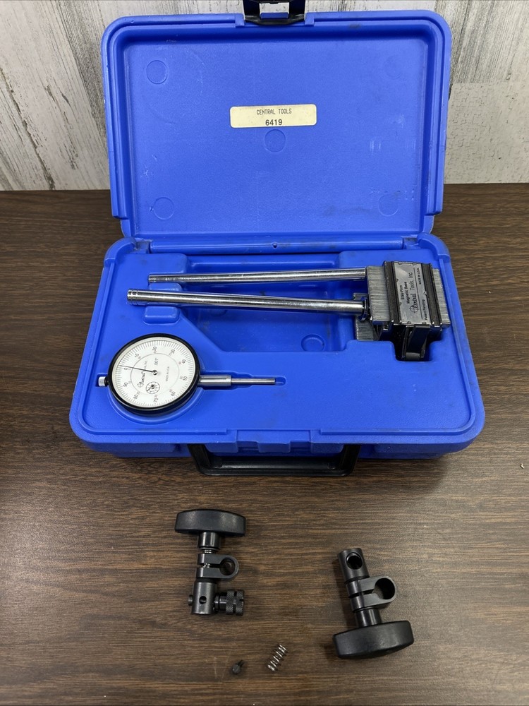 Central Tools Range Indicator Set With Magnetic Base 6419