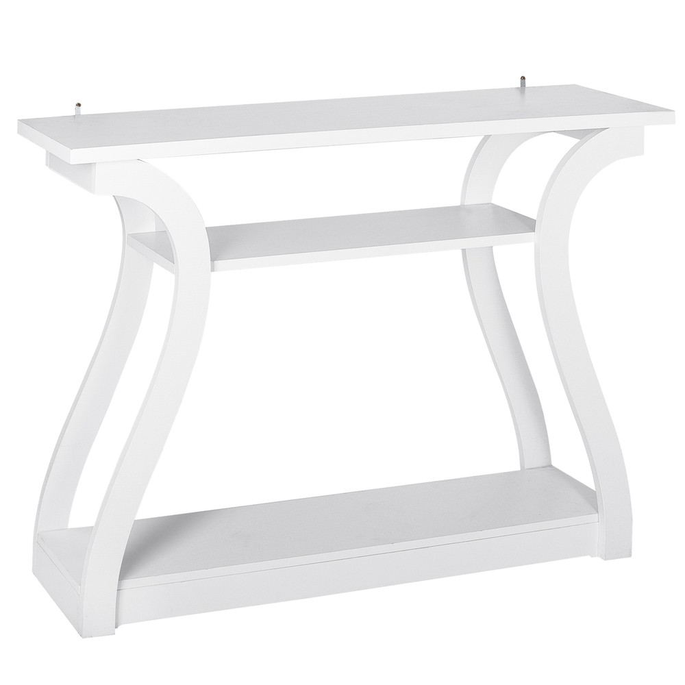 47" Console Table Accent Side Stand Sofa Entryway Hall Display Storage 3 Colors
