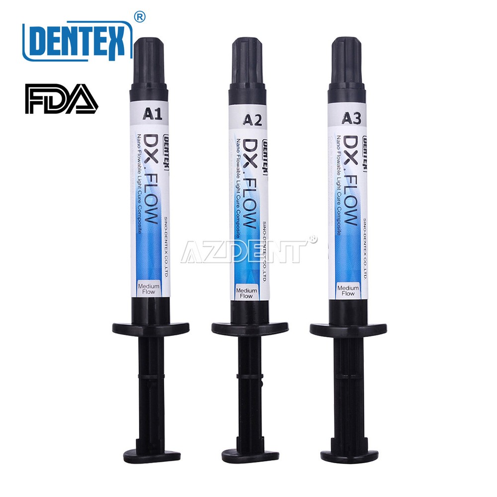 Dentex Dental Flowable Light Cure Composite Resin Medium Flow/ Temporary Resin