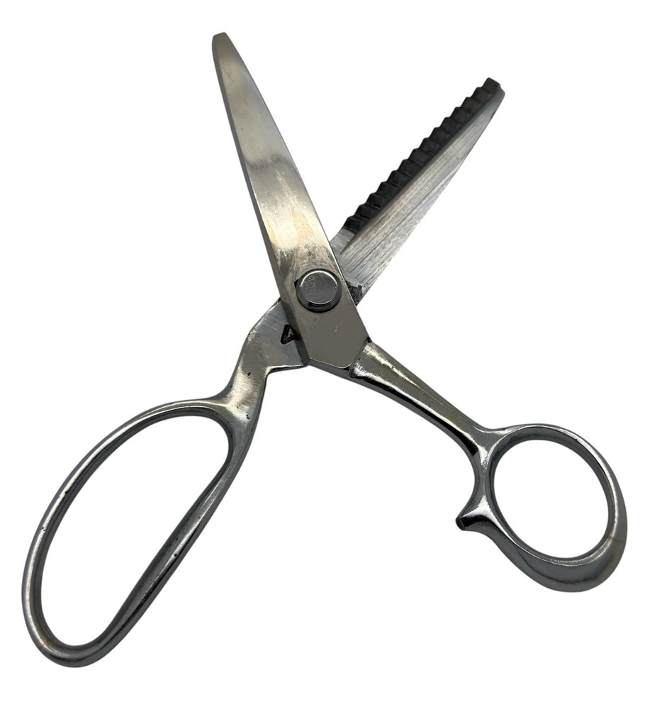 8" Pinking Shears Stainless Steel Crafting Cutting Scissors Zig Zag Pattern