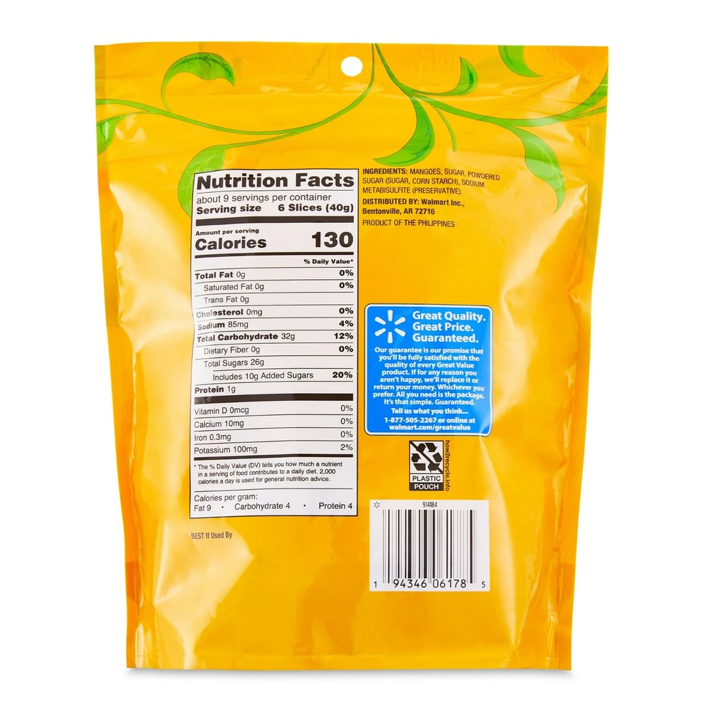 Great Value Dried Mango 12oz