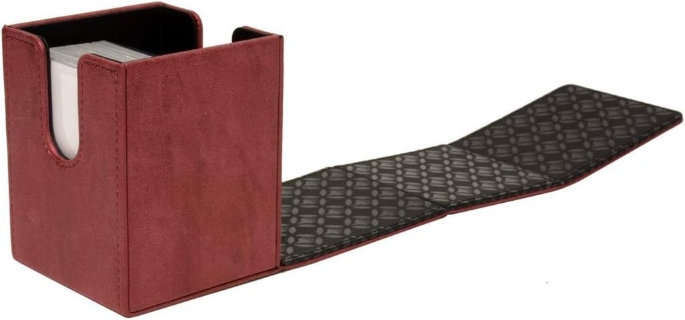 Ultra Pro E-85770 Suede Collection Alcove Flip Deck Box Ruby