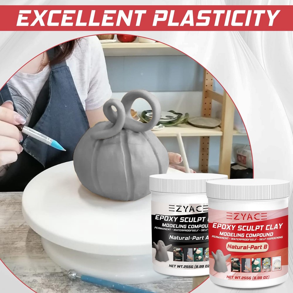 Epoxy Clay, Magic Sculpt 2 Part Modeling 1 Pound, Natural