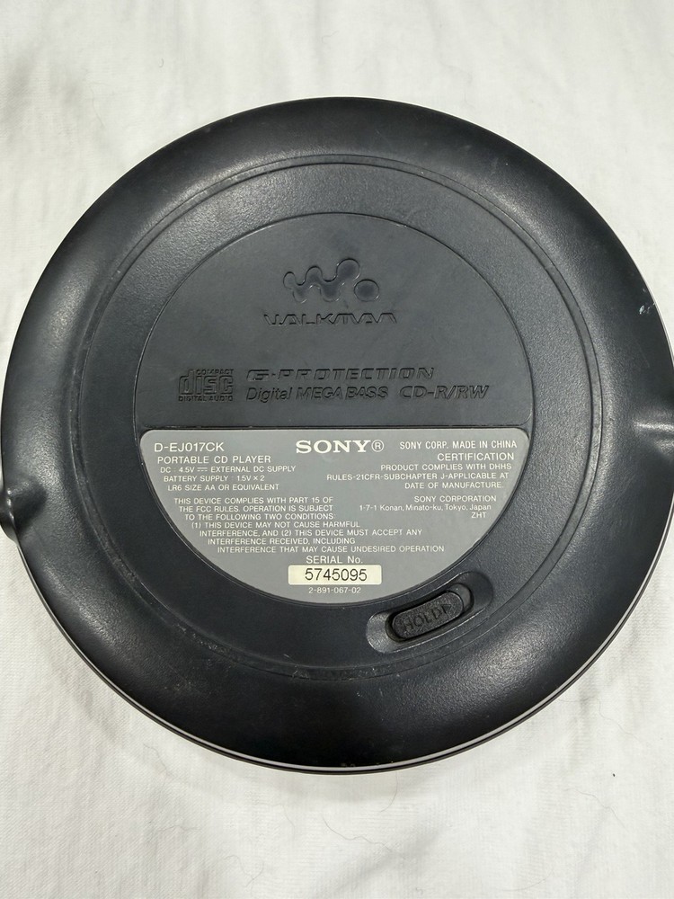 Sony Walkman CD Player D-EJ017CK Portable