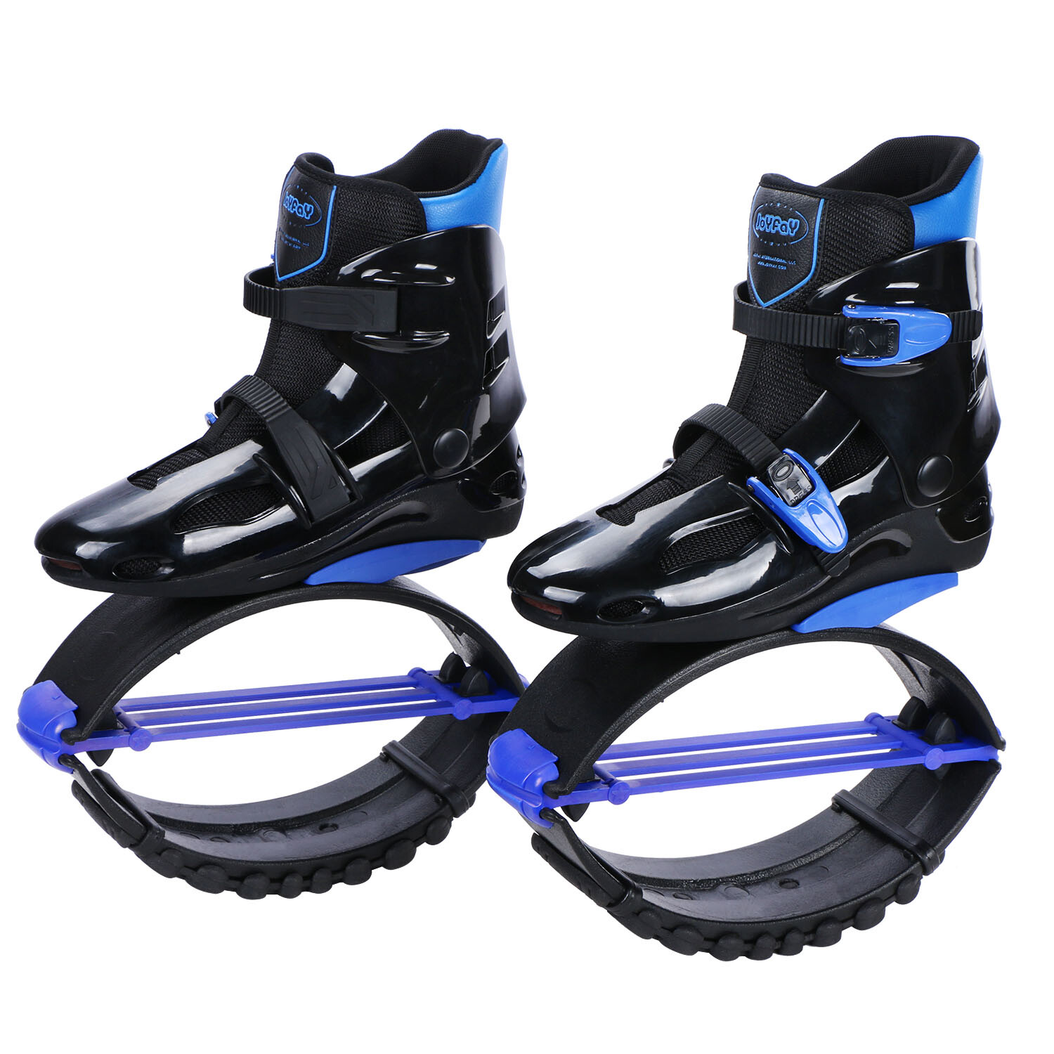Joyfay Jumping Shoes Black-BLue Fitness Bouncy Boots Unisex, XL XXL