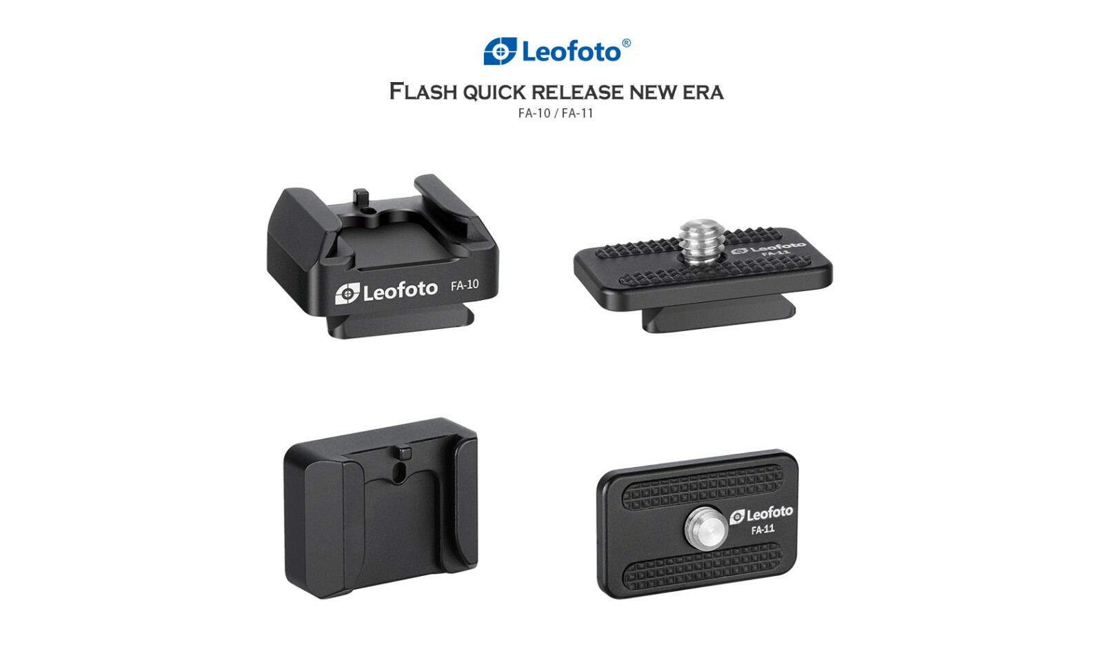 Leofoto FA-11 QR Plate for Cold Shoe and Hot Shoe Adapter