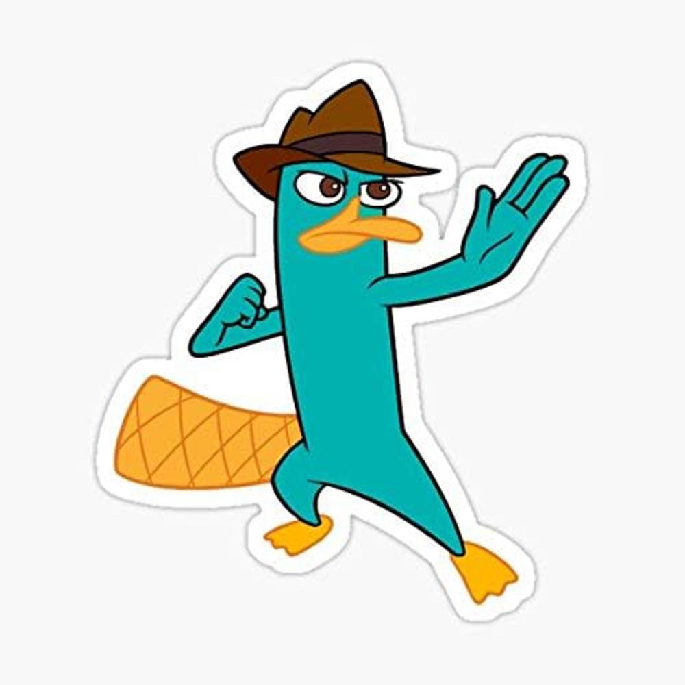 5" Perry The Platypus Vinyl Bumper Sticker