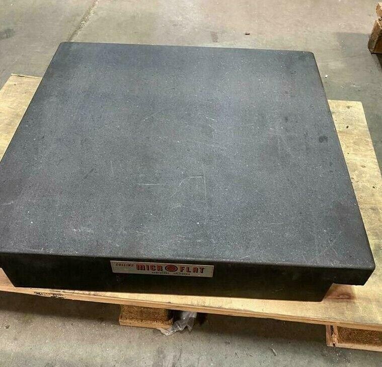 Collins MICROFLAT Precision Granite Surface Inspection Plate 24" x 24" x 4"