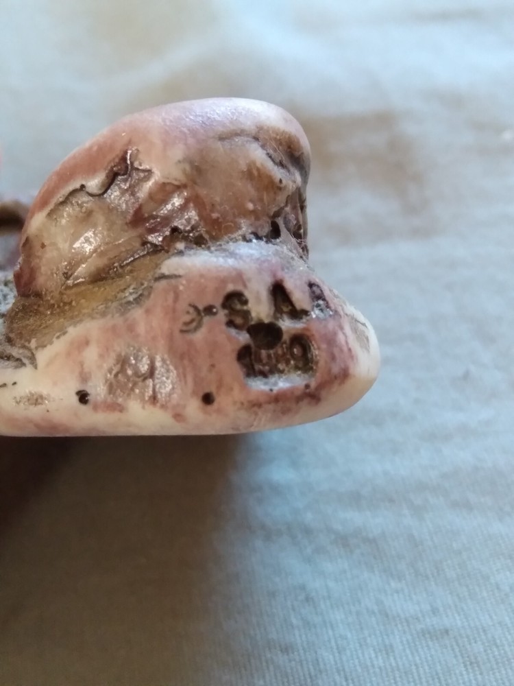Vintage Man's Face Chewing Gum Dish Rest.