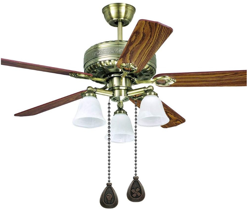 Bronze Ceiling Fan Pull Chain Set – 12" Beaded Extender with Connector (2-Pack)