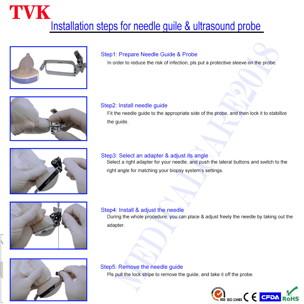Reusable GE IC9, IC9-RS Stainless Steel Biopsy Needle Guide, Warranty: 12 months