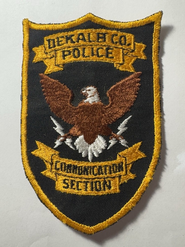 Dekalb County Police Communication Section Patch ~ RARE
