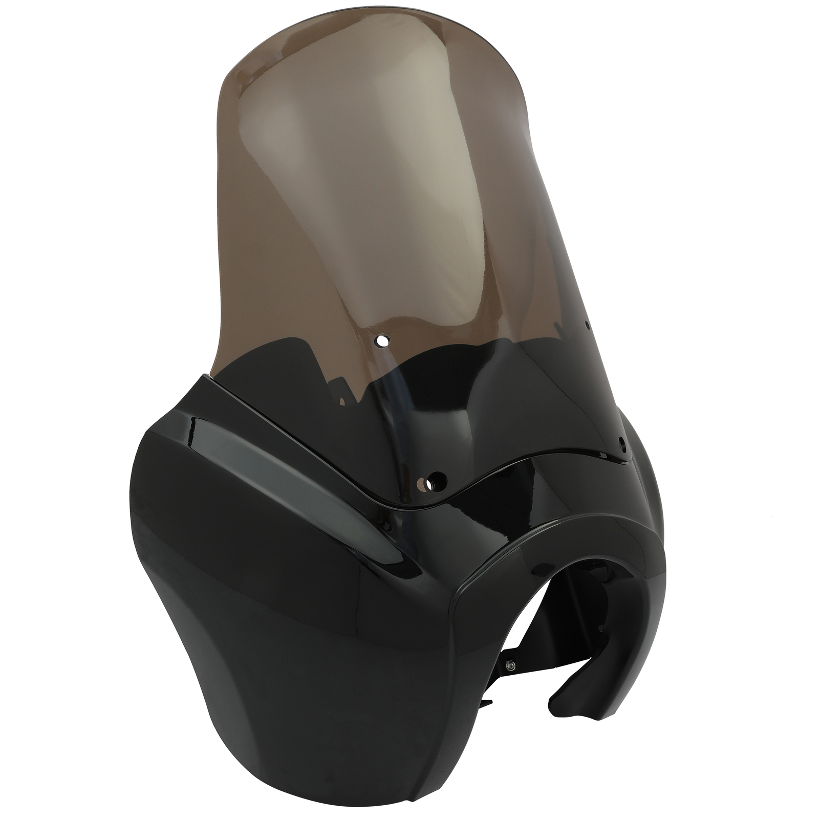 Front Fairing 15'' Smoke Windshield For Harley Dyna Wide Glide Fat Bob T-Sport