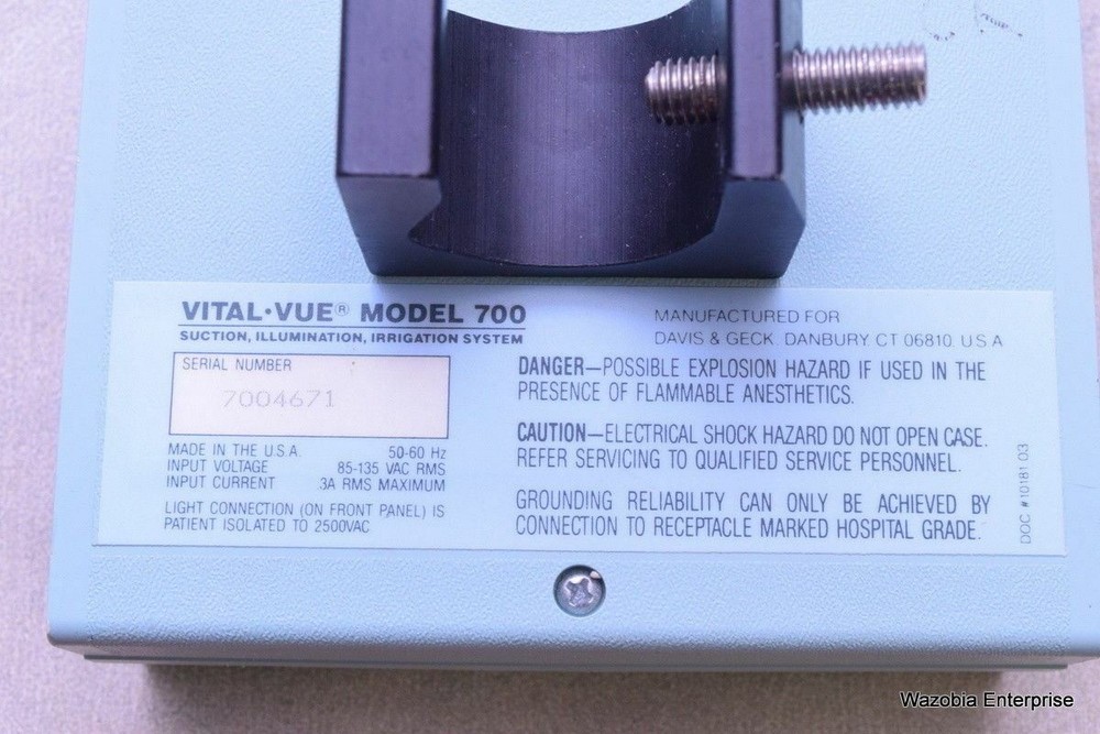 VITAL VUE SYSTEM LIGHT SOURCE MODEL 700