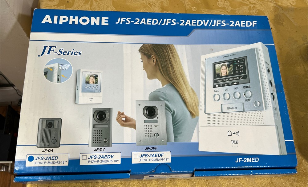 Aiphone JFS-2AED / JFS-2AEDV/ JFS-2AEDF Hands-Free Color Video Intercom System