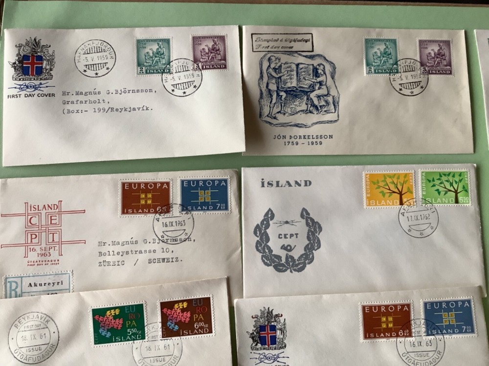 Iceland first day covers 16 items Ref A1929