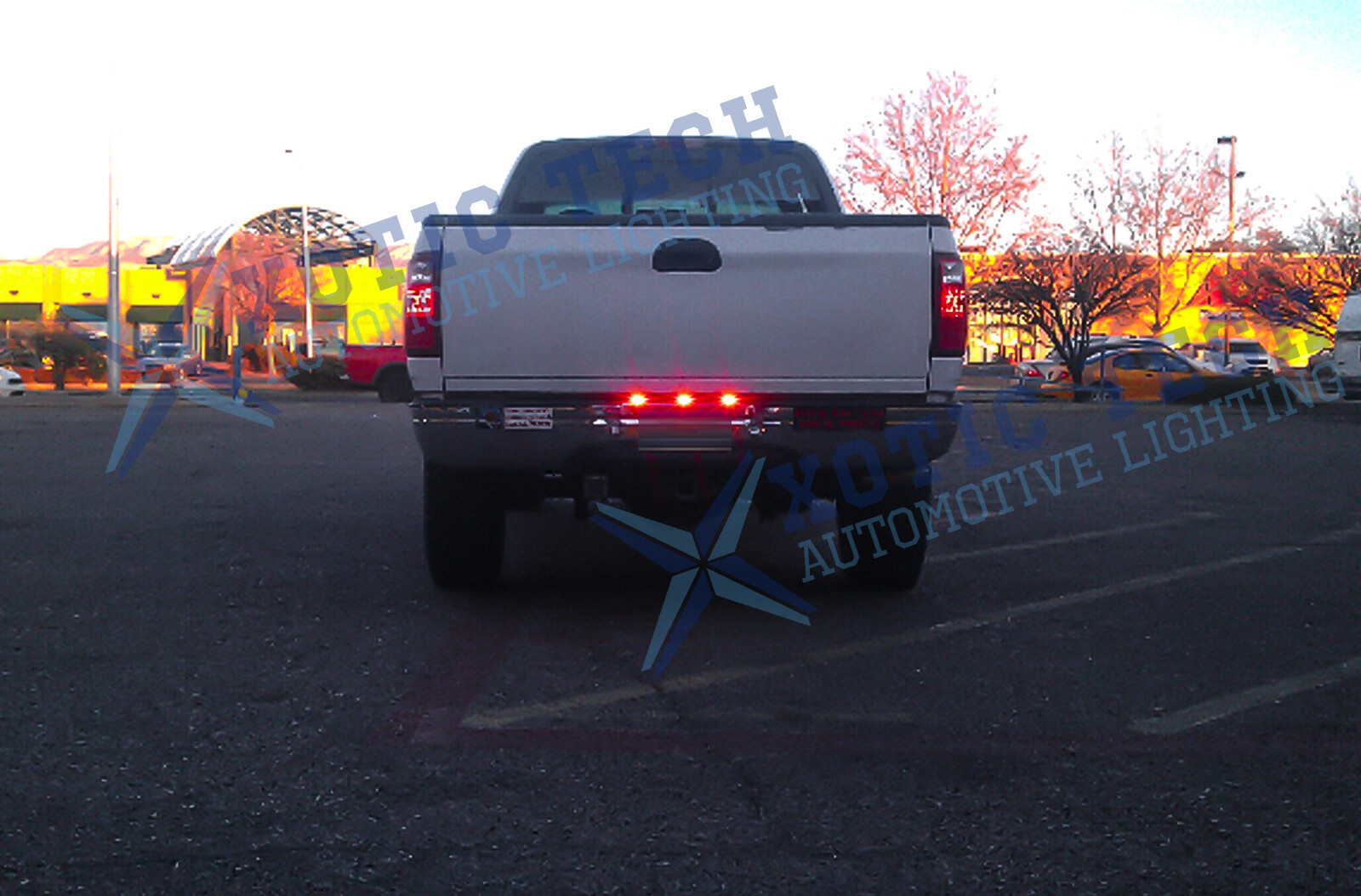 For Dodge Ram 1500 2500 3500 Red Smoked LED Rear Tailgate Trunk Tail Light Bar