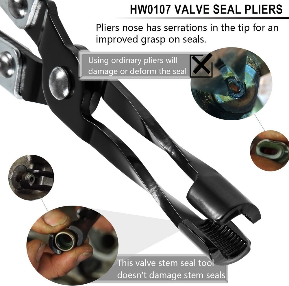 Stud Mount Valve Spring Compressor Tool & Valve Stem Seal Pliers & Valve Holder