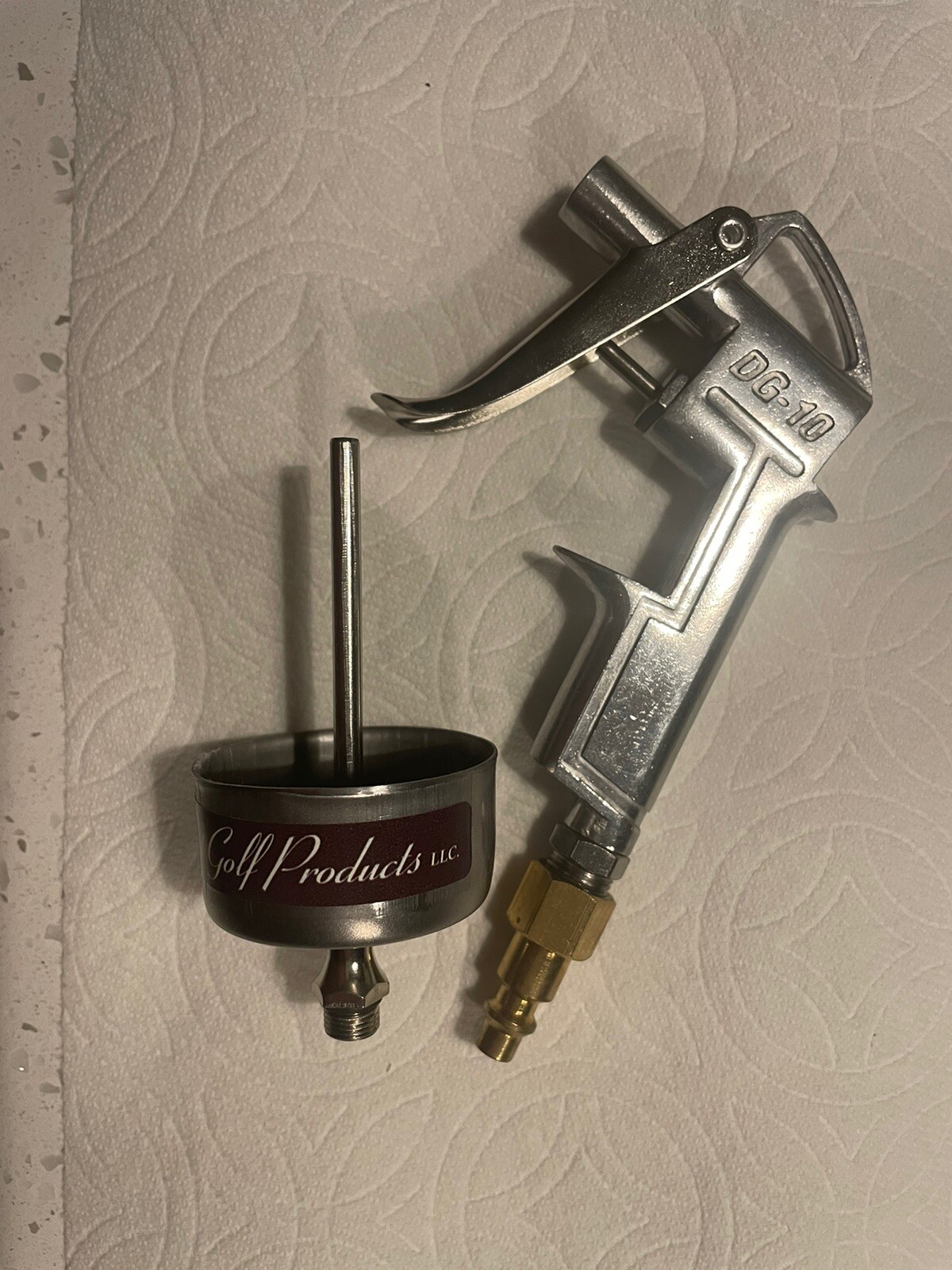 Golf Grip Install Air Tool, All Metal, DG10 Gun, 1.9” Cup, Fits Grips S/M/L/XL