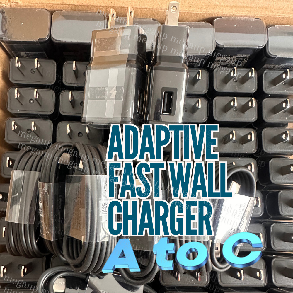 For Samsung Galaxy Android Fast Wall Charger Adapter with Type-C Data Cable Lot