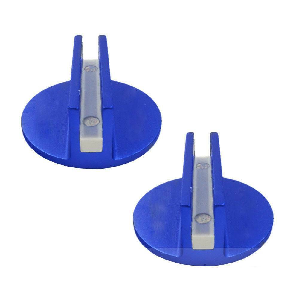 2PC Blue Universal Jack Disk Pad Adapter Aluminium Pinch Weld Side JackPad