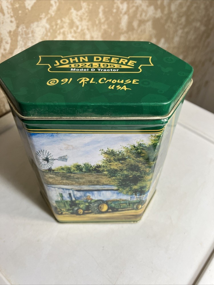 John Deere Tractor Tin Model D Empty