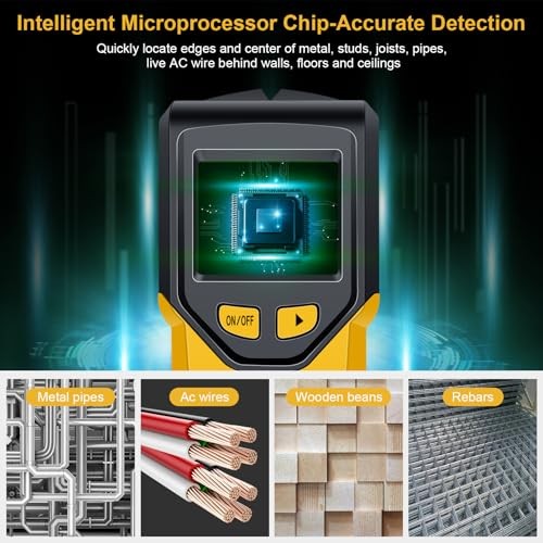 Stud Finder Wall Scanner - 5 in 1 Stud Finder Tool w/Microprocessor Chip and