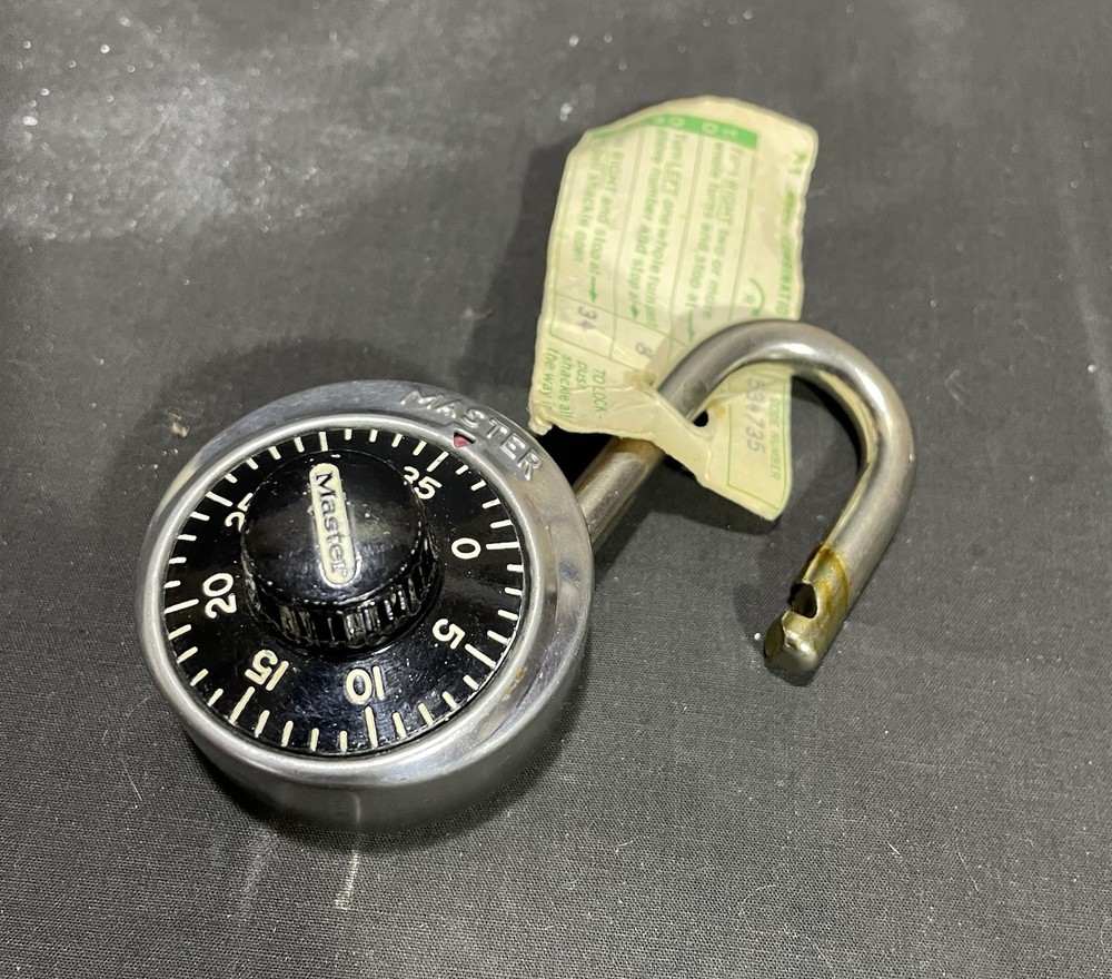 Master Combination Lock Comes With Instructions And Combination