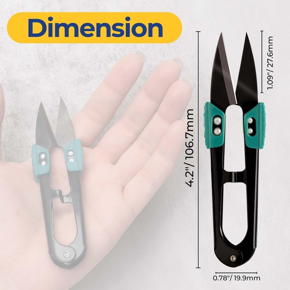Compact and Durable Sewing Scissors - 4.2 Inch Thread Snips for Craft & DIY