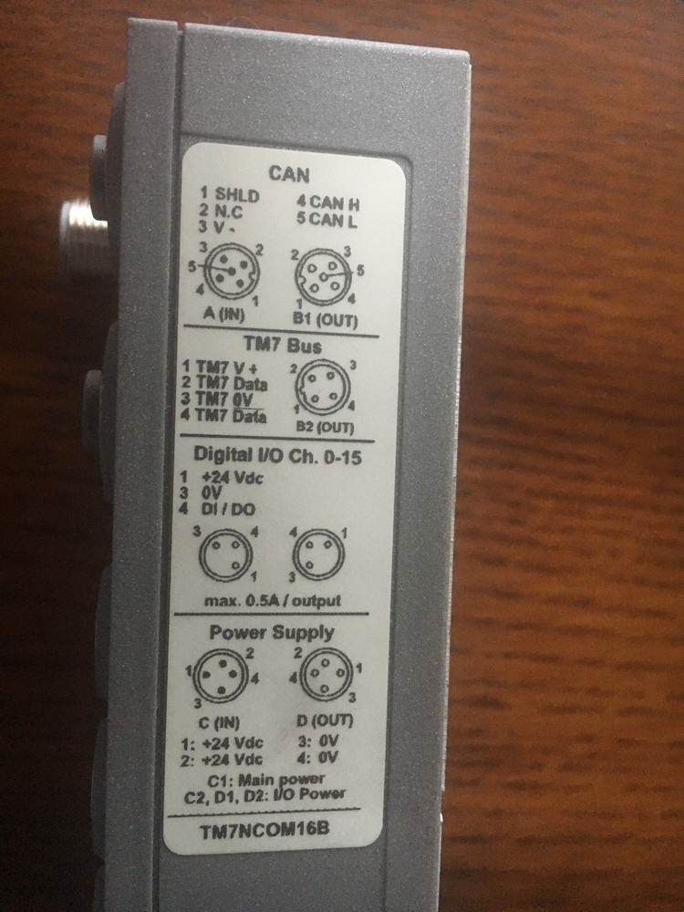 Schneider TM7NCOM16B CANopen interface block - IP67 - 16 DI/DO