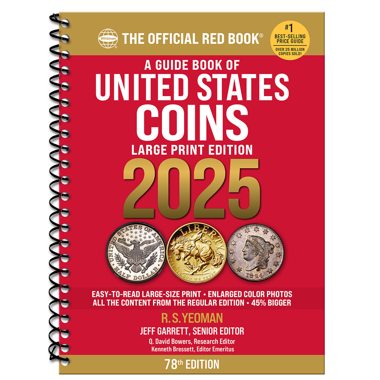 A Guide Book of United States Coins "Red Book" 2025 (Large Print)
