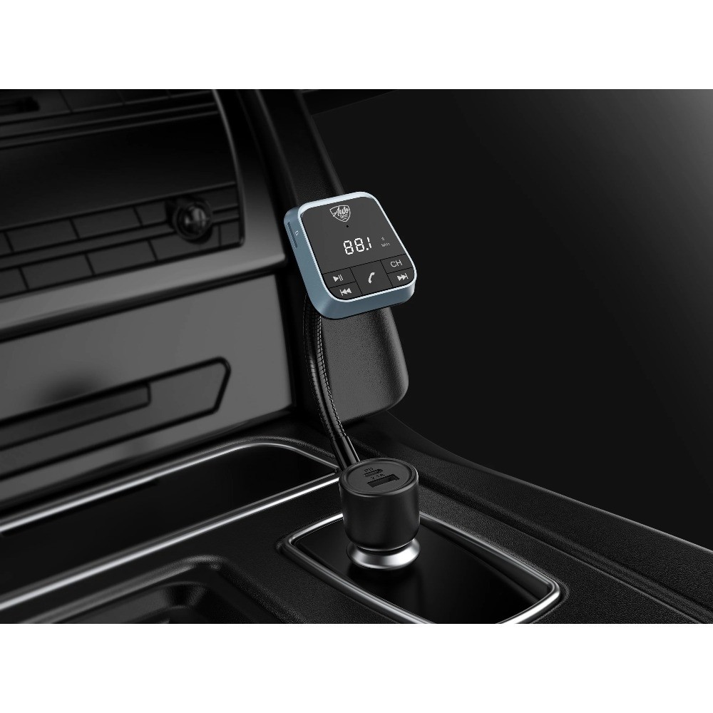 Gooseneck Wireless FM Transmitter Car Adapter Audio Player Charger for