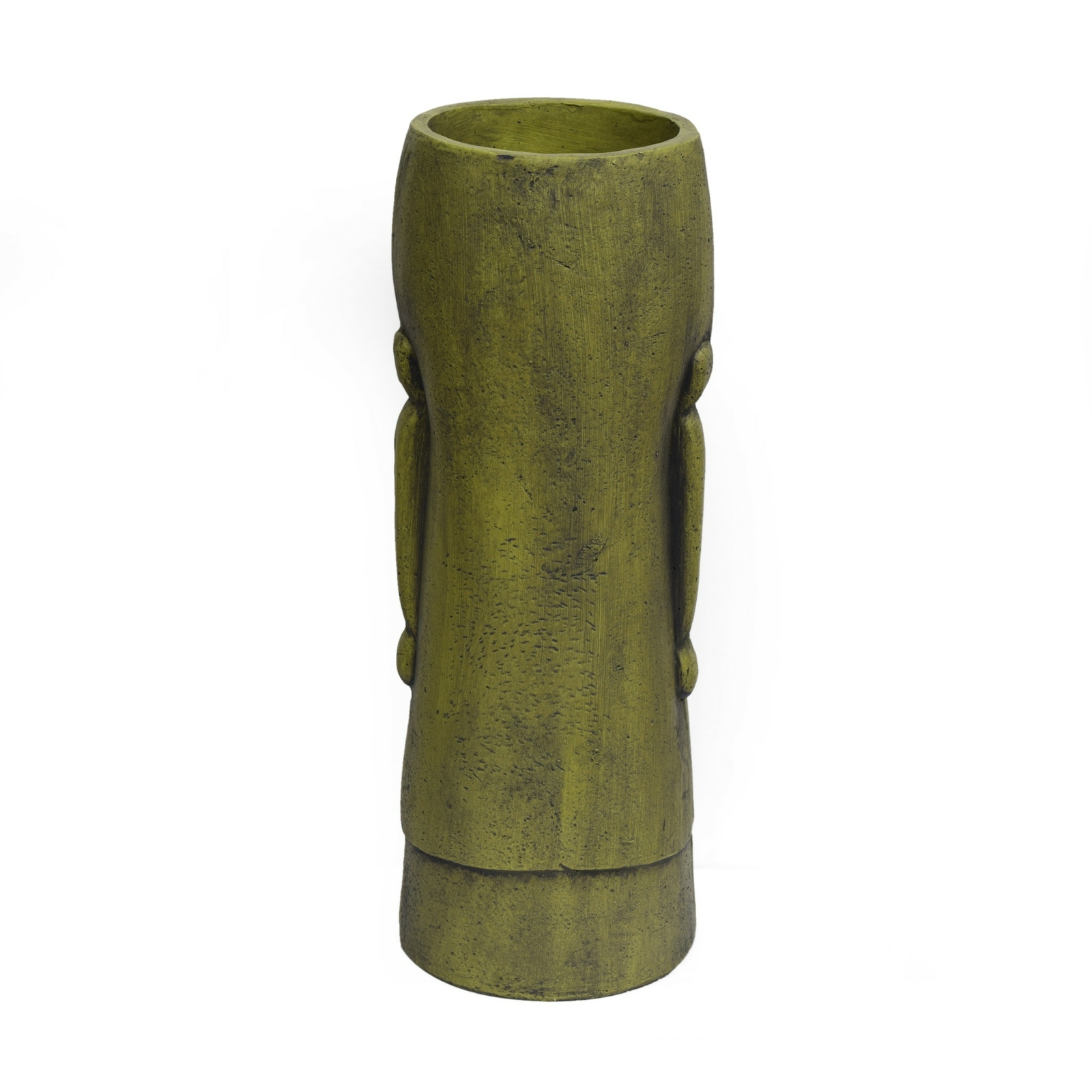 Major Outdoor Easter Island Tiki Urn, Antique Green Finish
