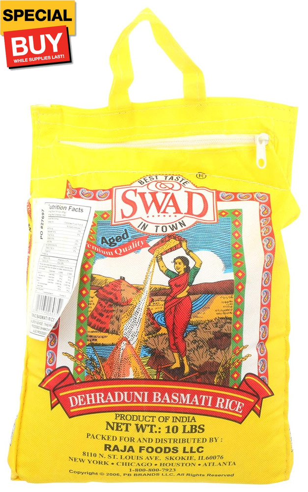 Rice Basmati, 10-pounds