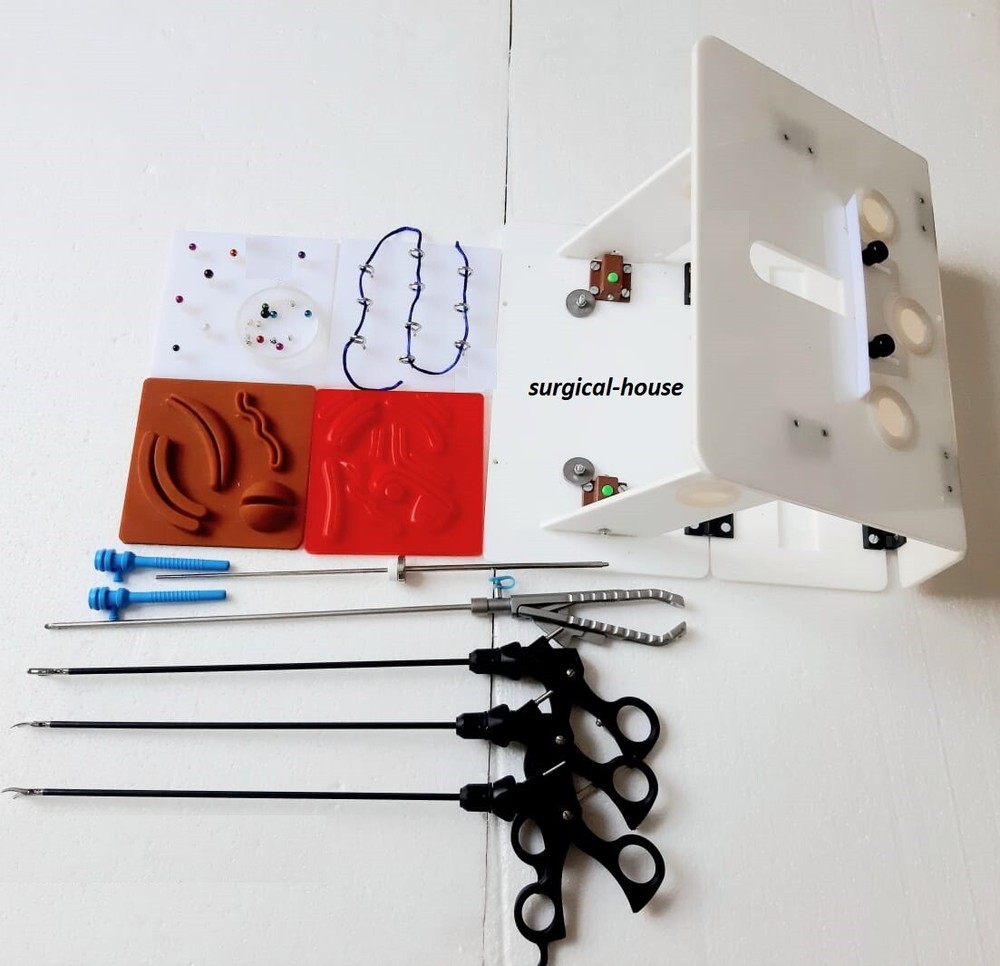 Laparoscopic Foldable Virtual Simulator Trainer Box Suture Training Kit Set
