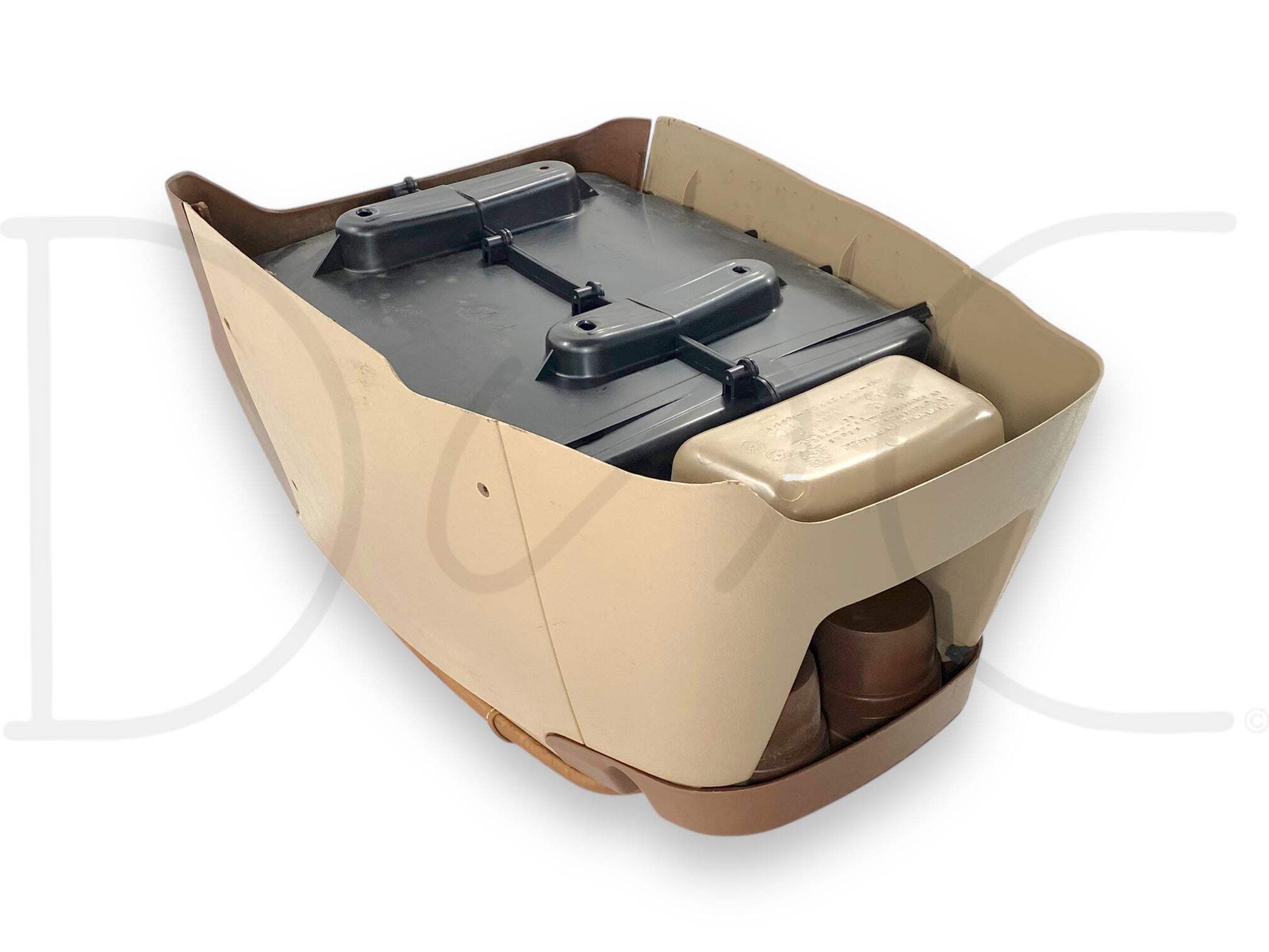 03-07 Ford F250 F350 King Ranch Super Duty Center Console Floor Storage Tan OE