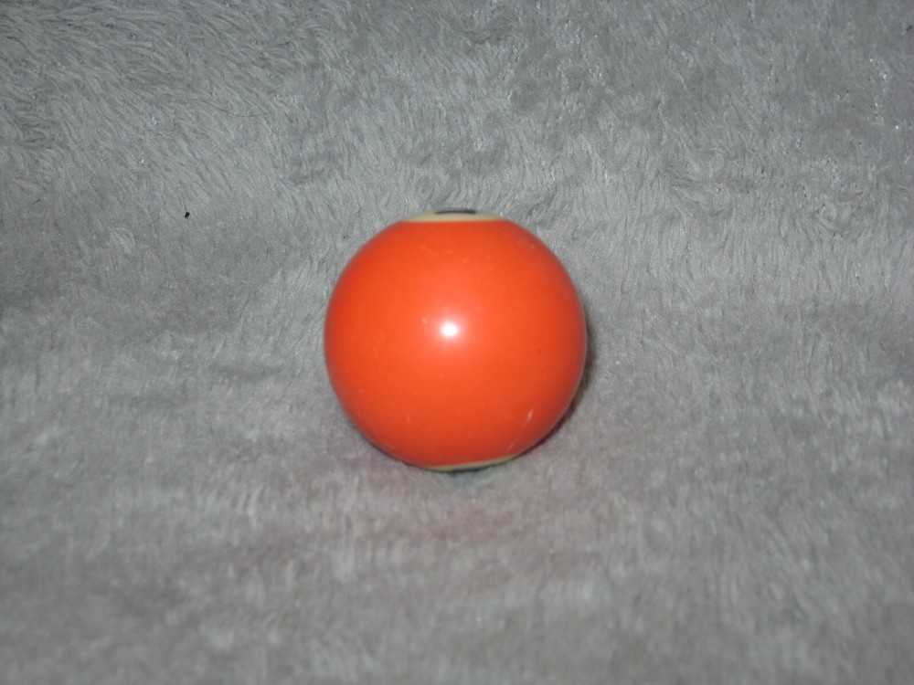 Mini Pool Ball #5 Orange Solid 1.5" Diameter Miniature Billiard Replacement
