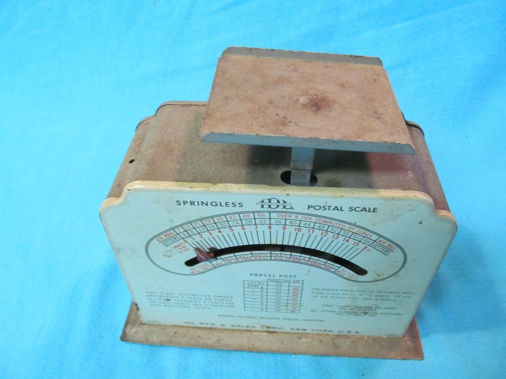 VINTAGE IDL SPRINGLESS POSTAL SCALE