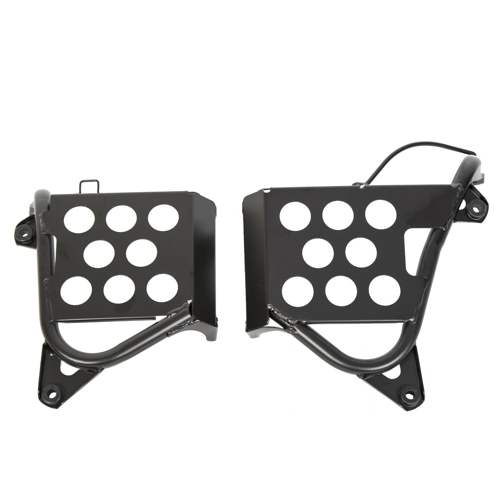 Black Heel Guards Footrest Fit Yamaha 87-06 Banshee 350 Left + Right Nerf Bars